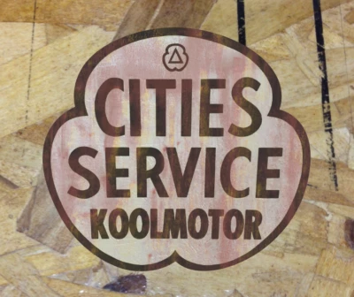 SIX9 DESIGNS Cities Service Distress Gas Oil Vintage Pump Vinyl Decal Sticker - Choose Size