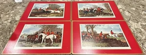 Juego de 4 manteles de cena rojos extra grandes con espalda de corcho pimpinela - Imagen 1 de 13