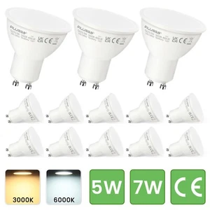 LED GU10 Leuchtmittel Glühbirne 5W=50W 7W=70W Warmweiß 3000K Kaltweiß 6000K 230V - Bild 1 von 21