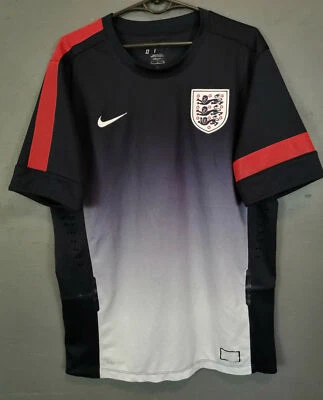 PLAYER ISSUE MENS NIKE ENGLAND NATIONAL 2014 SOCCER FOOTBALL SHIRT JERSEY SIZE L - Image 1 of 4
