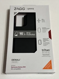 Custodia telefono Zagg Gear4 Denali per Samsung Galaxy S22 5G - nero - Foto 1 di 11