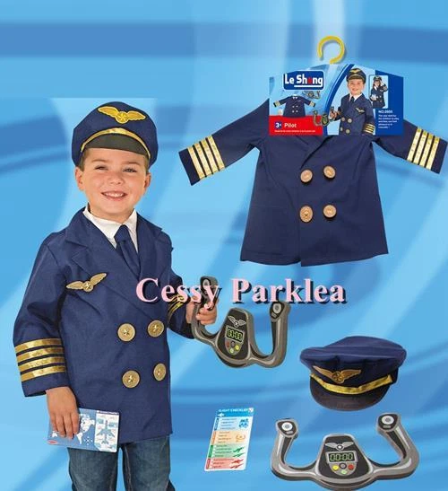 U-D1 Aviador Piloto Uniforme Niños Niños Niño Halloween Disfraz Elegante 3-7 Foto 1 de 1