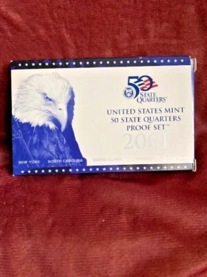 2001 US Uncirculated Quarter Coin Proof Set~Mint~5 Coins - Image 1 of 3