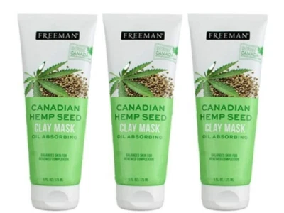Freeman Beauty® Canadian Hemp Seed Oil Absorbing Clay Mask 6 oz (3 Pack) - Image 1 of 4