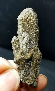 8.2g Rare Natural Smoky Green Backbone Quartz Crystal Cluster Specimen Mongolia - Picture 1 of 14