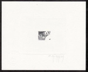 France Sc1814 Architecture, Chateau, Castle, Signed Die Proof. - Picture 1 of 1