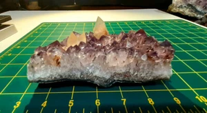 SPEKTAKULÄR! Calcit Kristalle auf Amethyst - Ametista, Rio Grande do Sul, Brasilien - Bild 1 von 12