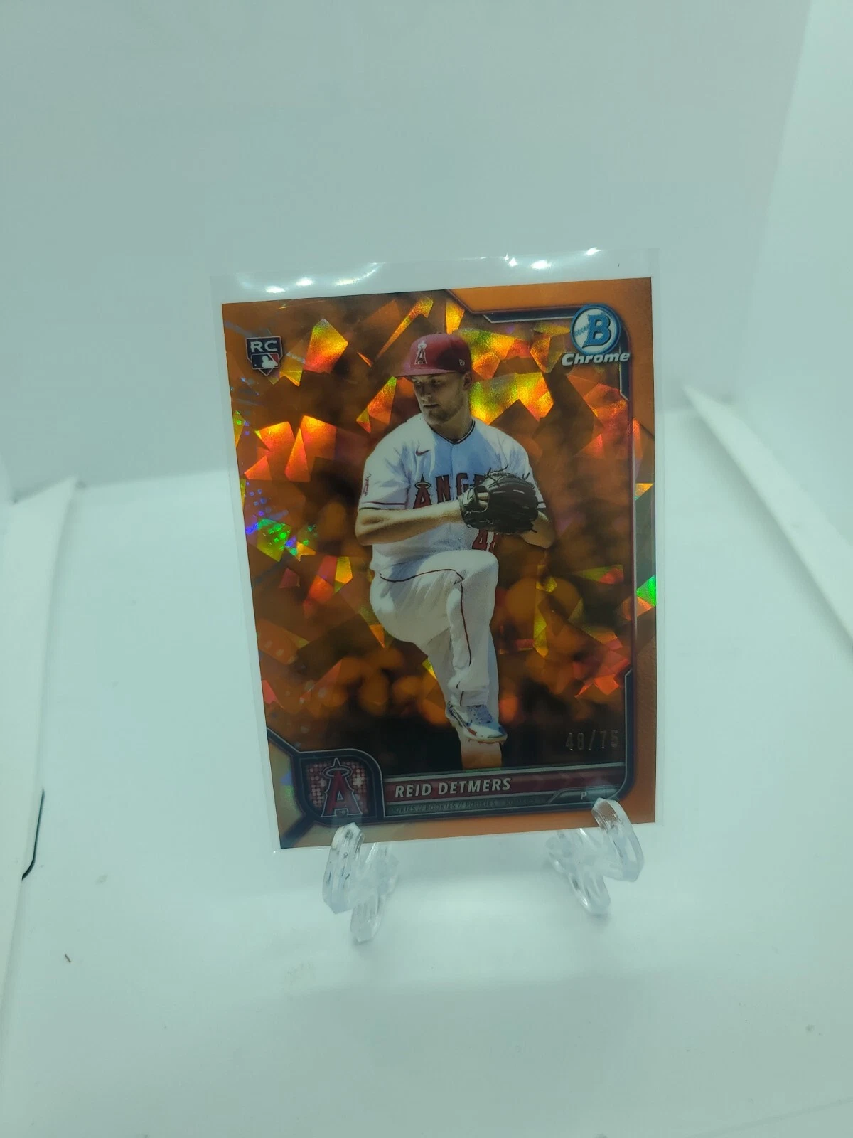 2022 Bowman Chrome Sapphire Edition Orange /75 Reid Detmers #6 Rookie RC