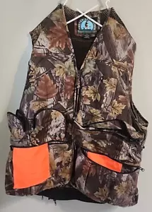 Master Sportsman Men's Size 2XL Turkey Hunting Vest Camouflage Zip Back - Picture 1 of 12