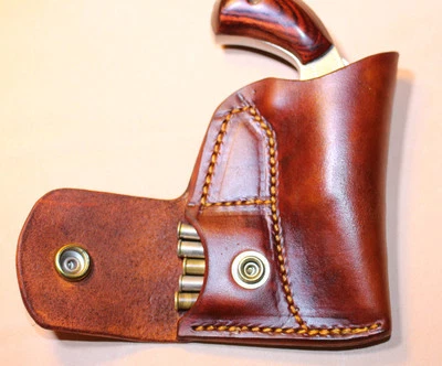 Pocket holster & ammo pouch NAA 22 Mag 1 1/8 or 1 5/8 - Leather- fits RangerII
