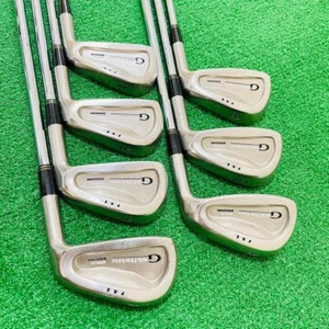 SHINAGAWA Gekitetsu FORGED Iron Set of 7 4-PW Dynamic Gold X100 Steel USED - Picture 1 of 9