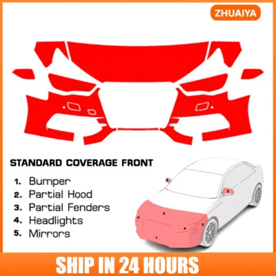 8.5Mil PreCut Paint Protection Film Clear Bra PPF Kit For Audi S3 2014-2016 - Image 1 of 4