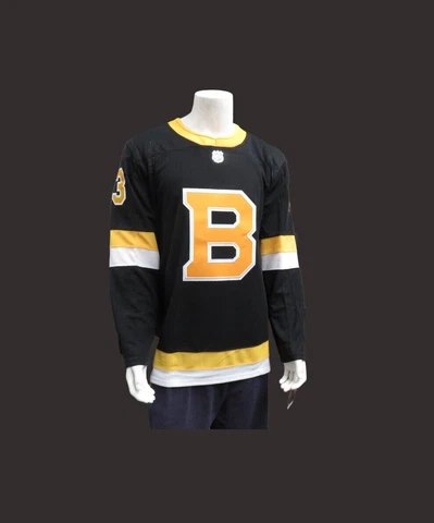 NHL Boston Bruins Authentic "Big B"  Brad Marchand Adidas Mens Alt Logo Jersey Cover