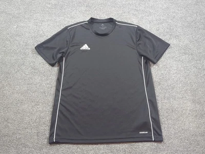 Adidas Camisa Para Hombre Mediana Negra Manga Corta Camiseta Cuello Redondo Aeroready Foto 1 de 4