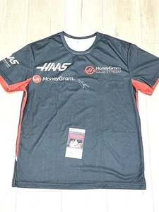 Camicia da corsa Oliver Bearman firmata a mano Haas pilota F1 JSA CERT #5 - Foto 1 di 2