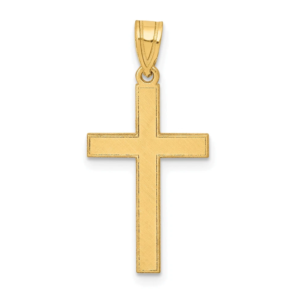 Goldia 14k Yellow Gold Polished Cross Pendant