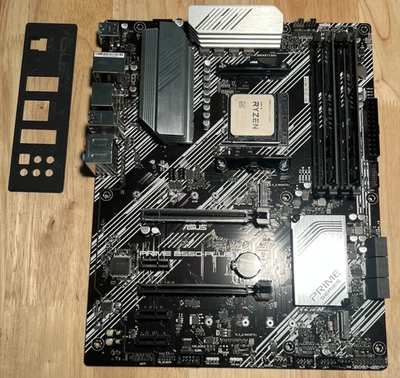 CPU + Motherboard + RAM Combo: ASUS PRIME B550-PLUS + Ryzen 5 5600X + 16 GB - Image 1 of 4