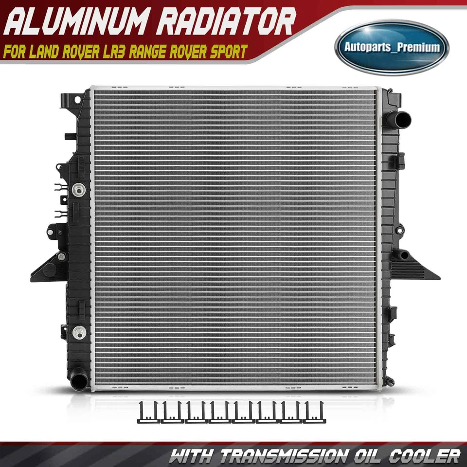 Radiador con Trans. Enfriador de aceite para Land Rover LR3 2005-2009 Range Rover Sport Foto 1 de 4