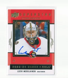 LEEVI MERILAINEN autographed SIGNED '23/24 OTTAWA SENATORS "Honor Roll" card - Picture 1 of 1