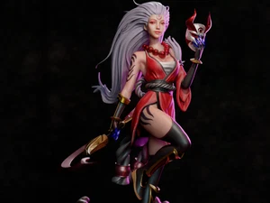 Blood Moon Diana 3D Printed Kit Unpainted/Unassembled - Picture 1 of 4