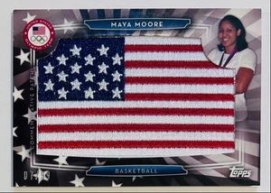 2016-17 UNITED STATES OLYMPICTEAM FLAG PATCH MAYA MOORE UNITED STATES #USAF-MM - Picture 1 of 2