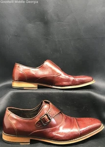 Brown Stacy Adams Leather Buckle Shoes Sz 10.5 M - Picture 1 of 6