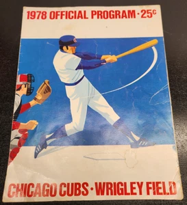 1978 MLB Chicago Cubs Wrigley Field Official Program Scorecard - Unscored - Bild 1 von 8