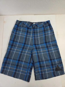 Pantalones cortos de playa Ocean Current para hombre azules a cuadros talla 18 - Imagen 1 de 3