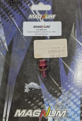 NUEVO perno magnético para tapón de drenaje de aceite del motor Suzuki RMZ250 2013-2016 RMZ450 2008-2021 Foto 1 de 3