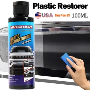 3.4FL.OZ Car Plastic Part Refurbish Agent Restoration Accessories Trim Restorer - Picture 1 of 11