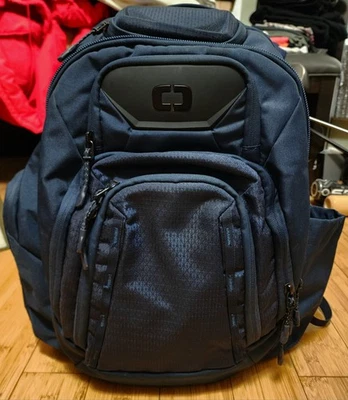 Ogio Gambit Pro Backpack 25L Navy Blue Hiking Travelling Durable Water Repellent - Image 1 of 4