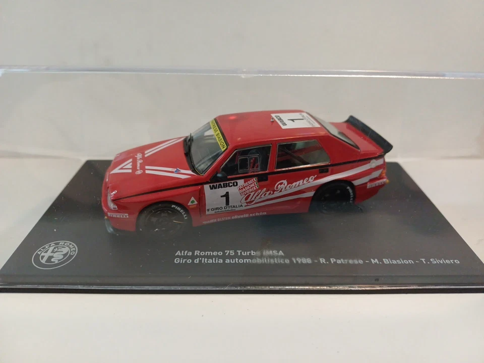 217 1/43 Alfa Romeo 75 Turbo IMSA Giro D'italia 1988 Centauria Altaya Panini Ixo - Immagine 1 di 4