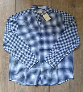 Gant Classic Poplin Gingham Shirt Hemd 4XL College Blue Blau Regular Fit Zu... - Bild 1 von 4