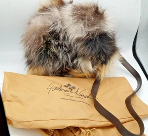 PATRICIA NASH BORSA IN PELLE DI VACCHETTA MARRONE PELLICCIA SINTETICA CON BORSA PORTAOGGETTI - Foto 1 di 13