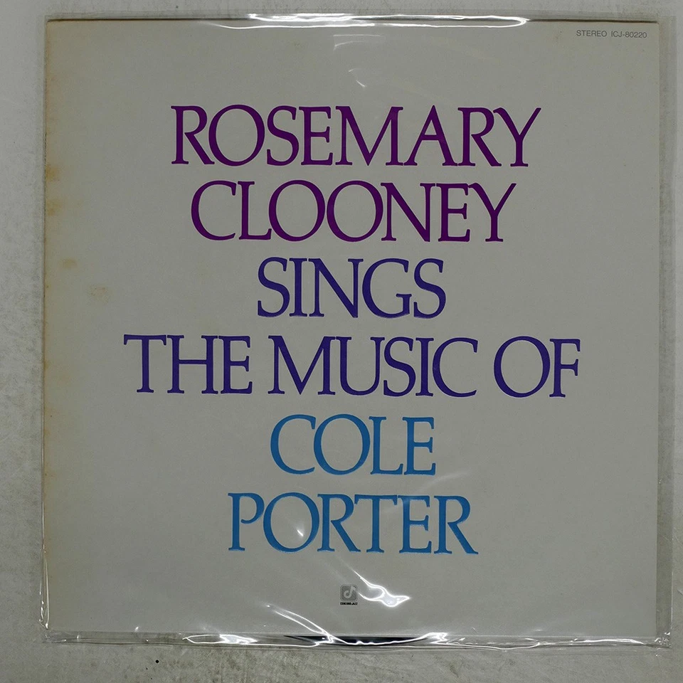 ROSEMARY CLOONEY SINGS THE MUSIC OF COLE PORTER CONCORD JAZZ ICJ80220 Japan LP Foto 1 de 1