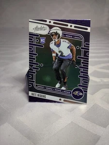Panini Absolute Football Nate Wiggins RC #130 Baltimore Ravens 2024 - Imagen 1 de 2