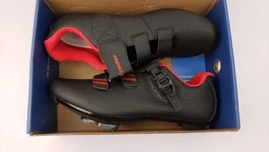 Kyedoo Mens Sz 12 Cycling Shoes Delta Cleats EU 47 Black Peloton Indoor Outdoor - Picture 1 of 13