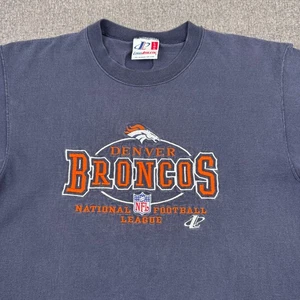 Camiseta deportiva vintage con logotipo de los Denver Broncos para hombre grande azul fútbol americano NFL Y2K - Imagen 1 de 7