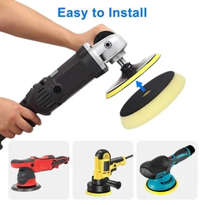 Cuscinetti in spugna per dettagli automatici 6 pollici bordo smussato per lucidatura ceretta set - Foto 1 di 7