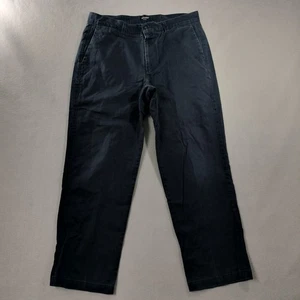 Dockers Relaxed Fit Flat Front Black Khaki Pants Mens Size Actual 36x30 - Picture 1 of 7