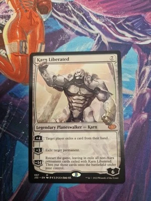 MTG Karn Liberated Anime Art, Jumpstart 2022, Near Mint Condition - Image 1 of 2