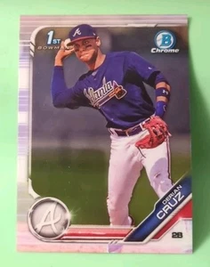 2019 Bowman - Chrome Prospects Derian Cruz #BCP-11 (RC) - Atlanta Braves  - Picture 1 of 2