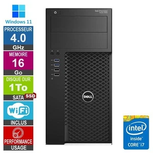 Dell Precision T3620 i7-6700 4GHz 16Go/1To SSD Wifi W11 - Photo 1/1