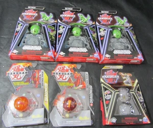 Bakugan Kugeln 6 Stück - Dragonoid und Special Attack TROX weiß grün rot orange - Bild 1 von 7
