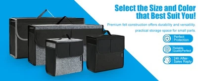 Large Folding Car Rear Trunk Cargo Organizer Truck Luggage Storage  Box Bag Bin - Image 1 of 4