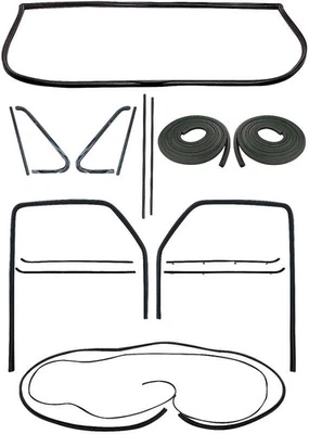 Camioneta Chevy GMC 1964-66; juego de impermeabilización sin puerta con marco de metal Foto 1 de 2