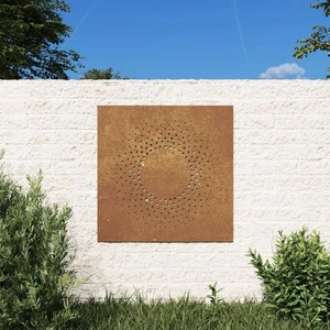 Decoración de pared de jardín comienza como color metal normal, se oxida con el tiempo - Imagen 1 de 8