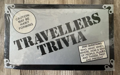 RARE NEW & SEALED!! 1985 1st Edition Travellers Trivia Game - 2900 Questions - Image 1 of 4