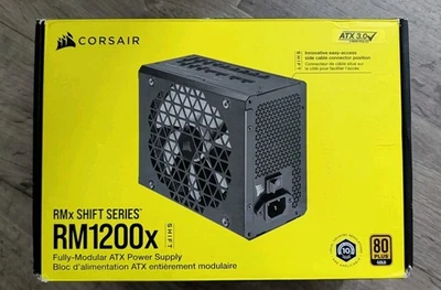 Corsair RM1200x SHIFT Fully Modular ATX 3.0 Power Supply 1200W READ - Image 1 of 4
