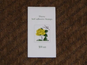 BK242 3049 b-d 32 cent Yellow Rose booklet of 30 - Picture 1 of 1